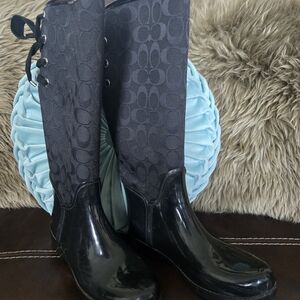 Coach Black Women's Rain Boots
